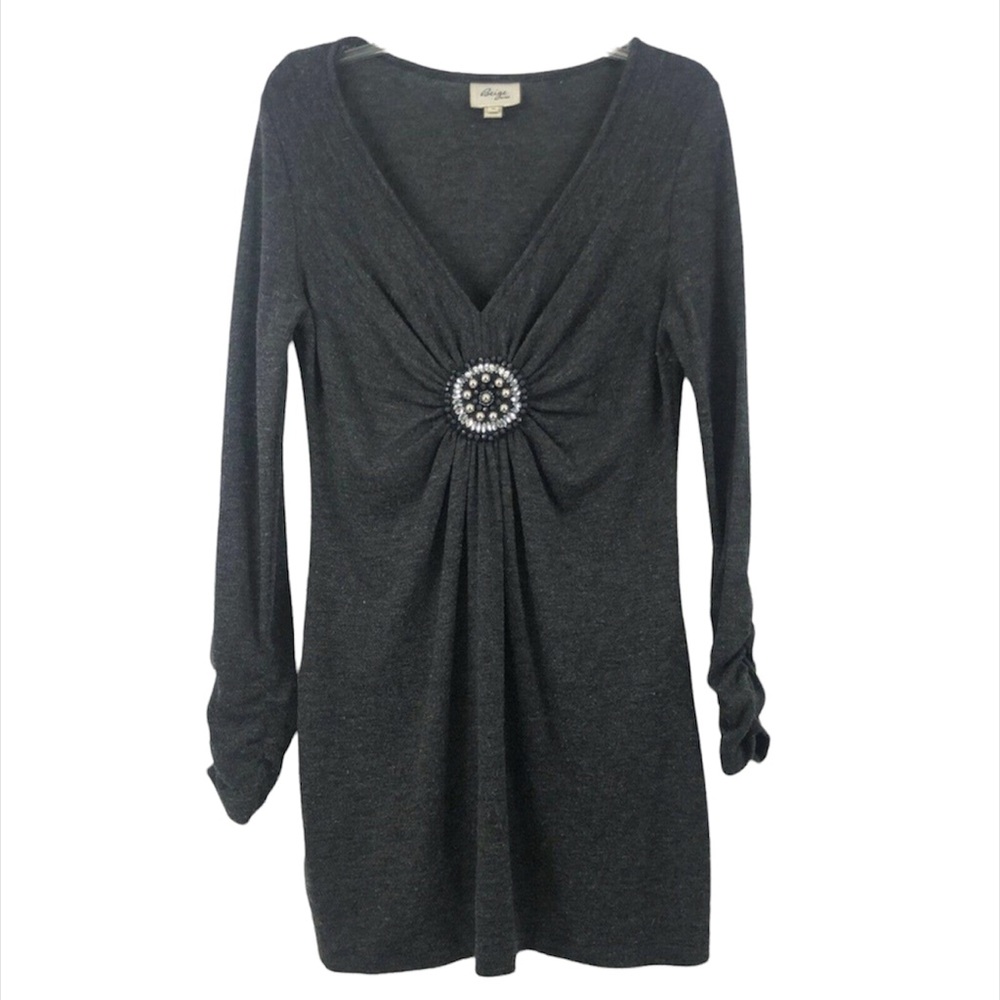 Gray Sweater Dress beige by eci M
